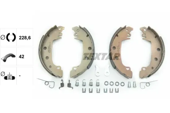 Bremsbackensatz Hinterachse TEXTAR 91029200 Bild Bremsbackensatz Hinterachse TEXTAR 91029200