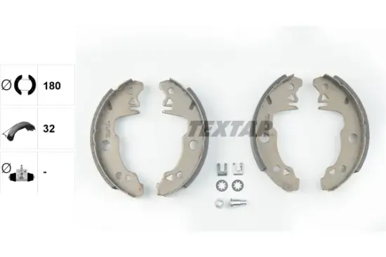 Bremsbackensatz Hinterachse TEXTAR 91029400 Bild Bremsbackensatz Hinterachse TEXTAR 91029400