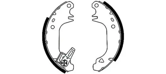 Bremsbackensatz Hinterachse TEXTAR 91030301 Bild Bremsbackensatz Hinterachse TEXTAR 91030301