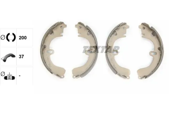 Bremsbackensatz Hinterachse TEXTAR 91032600 Bild Bremsbackensatz Hinterachse TEXTAR 91032600