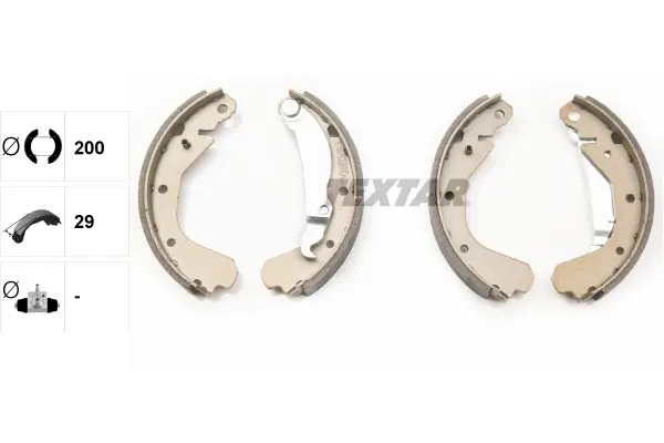 Bremsbackensatz Hinterachse TEXTAR 91033000