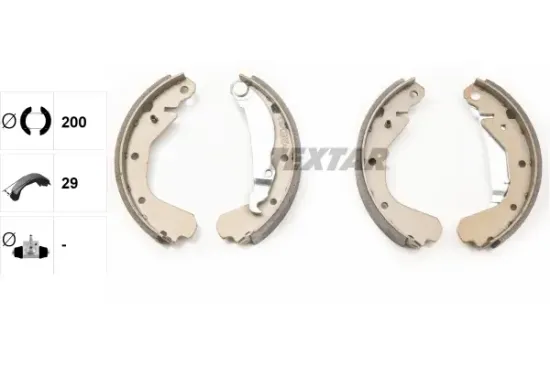 Bremsbackensatz Hinterachse TEXTAR 91033000 Bild Bremsbackensatz Hinterachse TEXTAR 91033000