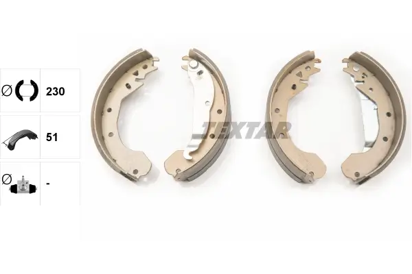 Bremsbackensatz Hinterachse TEXTAR 91033200