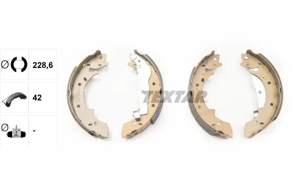 Bremsbackensatz Hinterachse TEXTAR 91033800