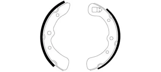 Bremsbackensatz Hinterachse TEXTAR 91034000 Bild Bremsbackensatz Hinterachse TEXTAR 91034000