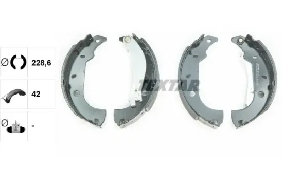 Bremsbackensatz Hinterachse TEXTAR 91037000 Bild Bremsbackensatz Hinterachse TEXTAR 91037000