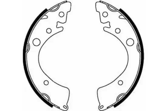 Bremsbackensatz Hinterachse TEXTAR 91037100 Bild Bremsbackensatz Hinterachse TEXTAR 91037100