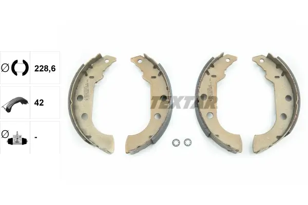 Bremsbackensatz Hinterachse TEXTAR 91038100