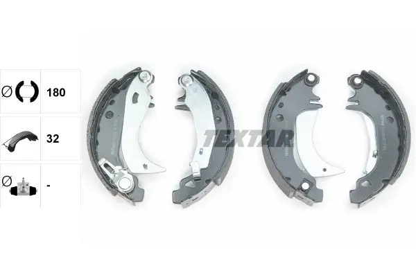 Bremsbackensatz Hinterachse TEXTAR 91038201