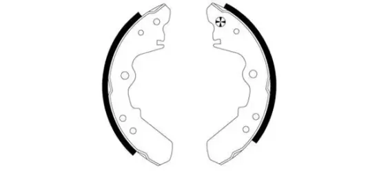 Bremsbackensatz Hinterachse TEXTAR 91038300 Bild Bremsbackensatz Hinterachse TEXTAR 91038300