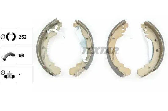 Bremsbackensatz Hinterachse TEXTAR 91038501 Bild Bremsbackensatz Hinterachse TEXTAR 91038501