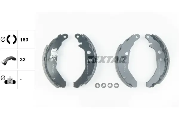 Bremsbackensatz Hinterachse TEXTAR 91041900