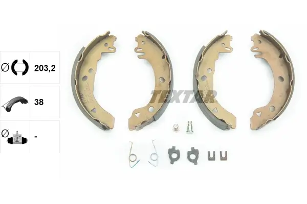 Bremsbackensatz Hinterachse TEXTAR 91042000