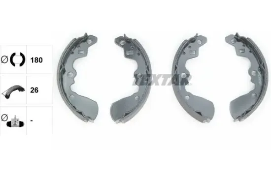 Bremsbackensatz Hinterachse TEXTAR 91042600 Bild Bremsbackensatz Hinterachse TEXTAR 91042600