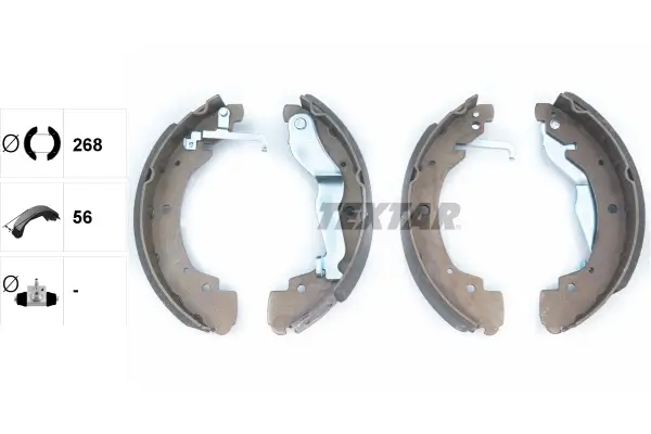 Bremsbackensatz Hinterachse TEXTAR 91044600