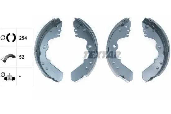 Bremsbackensatz Hinterachse TEXTAR 91045100 Bild Bremsbackensatz Hinterachse TEXTAR 91045100