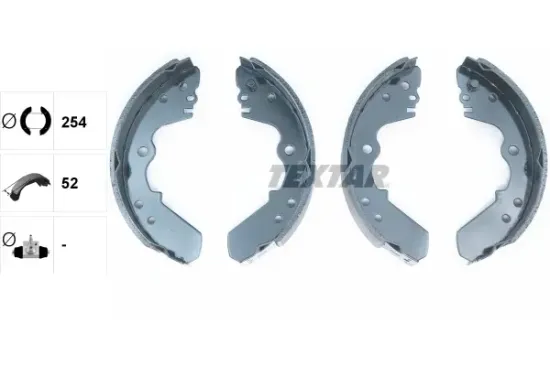 Bremsbackensatz Hinterachse TEXTAR 91045100 Bild Bremsbackensatz Hinterachse TEXTAR 91045100