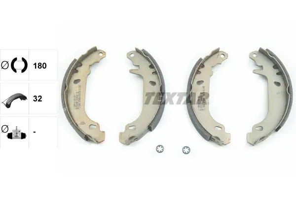 Bremsbackensatz Hinterachse TEXTAR 91045200