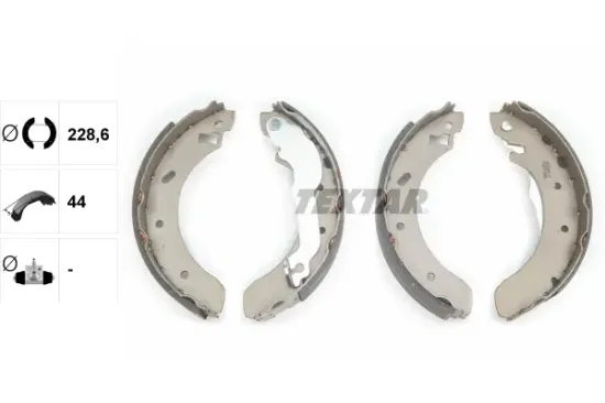 Bremsbackensatz Hinterachse TEXTAR 91046100 Bild Bremsbackensatz Hinterachse TEXTAR 91046100