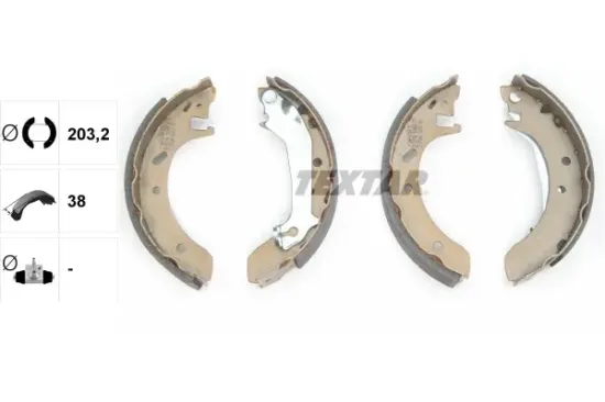 Bremsbackensatz Hinterachse TEXTAR 91046600 Bild Bremsbackensatz Hinterachse TEXTAR 91046600