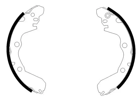 Bremsbackensatz Hinterachse TEXTAR 91047500