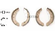 Bremsbackensatz Hinterachse TEXTAR 91048000
