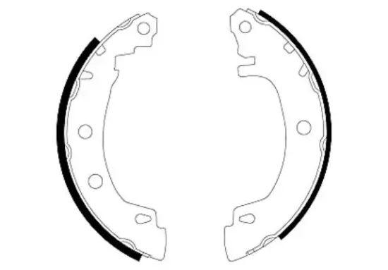 Bremsbackensatz Hinterachse TEXTAR 91049500 Bild Bremsbackensatz Hinterachse TEXTAR 91049500