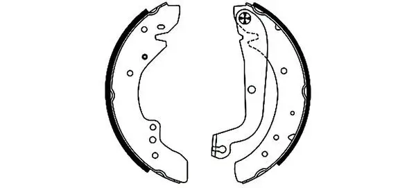 Bremsbackensatz Hinterachse TEXTAR 91049700