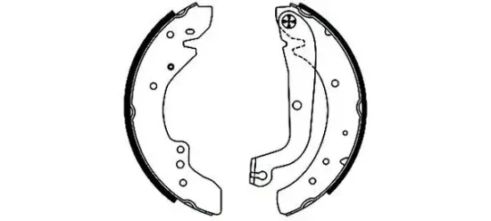 Bremsbackensatz Hinterachse TEXTAR 91049700 Bild Bremsbackensatz Hinterachse TEXTAR 91049700