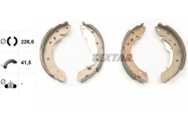 Bremsbackensatz Hinterachse TEXTAR 91050000