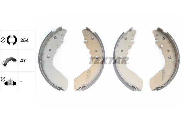 Bremsbackensatz Hinterachse TEXTAR 91051300