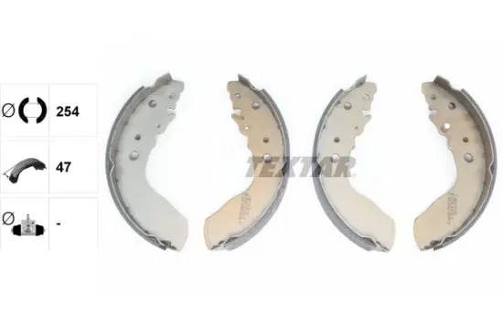 Bremsbackensatz Hinterachse TEXTAR 91051300 Bild Bremsbackensatz Hinterachse TEXTAR 91051300