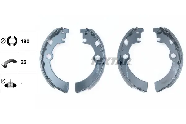 Bremsbackensatz Hinterachse TEXTAR 91051400