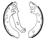 Bremsbackensatz Hinterachse TEXTAR 91051500