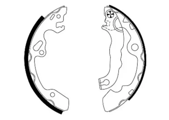 Bremsbackensatz Hinterachse TEXTAR 91052500 Bild Bremsbackensatz Hinterachse TEXTAR 91052500