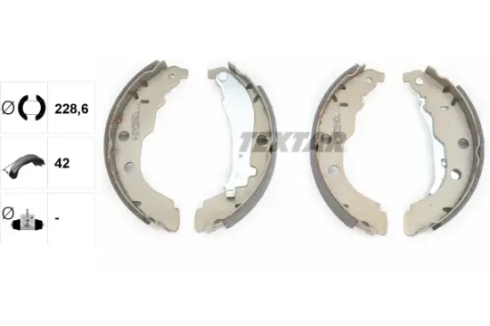 Bremsbackensatz Hinterachse TEXTAR 91052600 Bild Bremsbackensatz Hinterachse TEXTAR 91052600