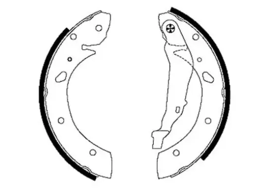 Bremsbackensatz Hinterachse TEXTAR 91053400 Bild Bremsbackensatz Hinterachse TEXTAR 91053400