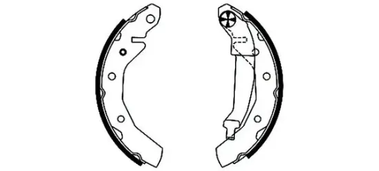 Bremsbackensatz Hinterachse TEXTAR 91054000 Bild Bremsbackensatz Hinterachse TEXTAR 91054000