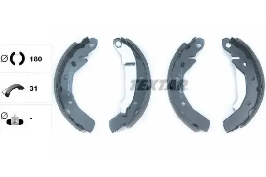 Bremsbackensatz Hinterachse TEXTAR 91054000 Bild Bremsbackensatz Hinterachse TEXTAR 91054000