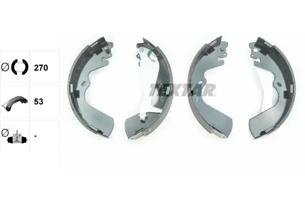 Bremsbackensatz Hinterachse TEXTAR 91055300