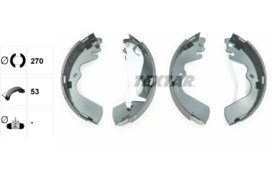 Bremsbackensatz Hinterachse TEXTAR 91055300 Bild Bremsbackensatz Hinterachse TEXTAR 91055300