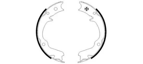 Bremsbackensatz, Feststellbremse Hinterachse TEXTAR 91055400 Bild Bremsbackensatz, Feststellbremse Hinterachse TEXTAR 91055400