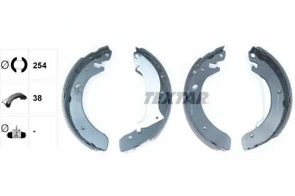 Bremsbackensatz Hinterachse TEXTAR 91055600