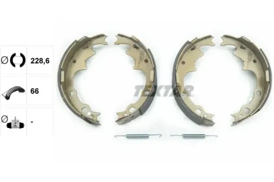 Bremsbackensatz Hinterachse TEXTAR 91056500 Bild Bremsbackensatz Hinterachse TEXTAR 91056500