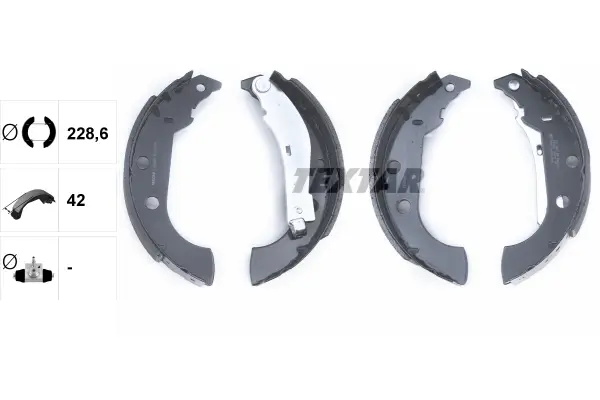 Bremsbackensatz Hinterachse TEXTAR 91056600