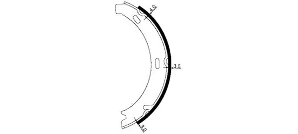 Bremsbackensatz, Feststellbremse TEXTAR 91057100