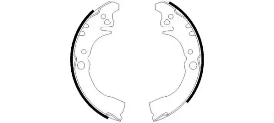 Bremsbackensatz Hinterachse TEXTAR 91057500 Bild Bremsbackensatz Hinterachse TEXTAR 91057500