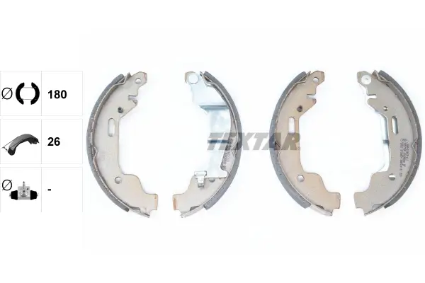 Bremsbackensatz Hinterachse TEXTAR 91058000