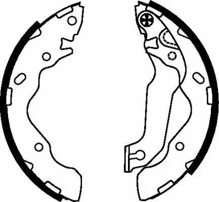 Bremsbackensatz Hinterachse TEXTAR 91059500 Bild Bremsbackensatz Hinterachse TEXTAR 91059500