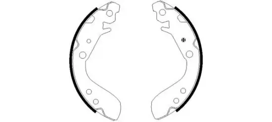 Bremsbackensatz Hinterachse TEXTAR 91060400 Bild Bremsbackensatz Hinterachse TEXTAR 91060400